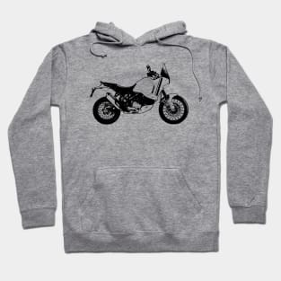 DesertX Bike Side View Sketch Art Hoodie